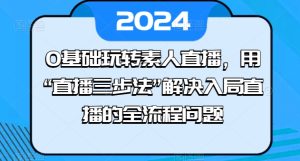 0基础玩转素人直播,用“直播三步法”解决入局直播的全流程问题-成可创学网