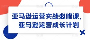 亚马逊运营实战必修课，亚马逊运营成长计划-成可创学网