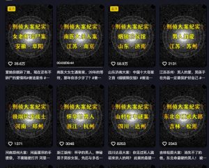 大案纪实解说课,2024年最新抖音大案教学教程-成可创学网