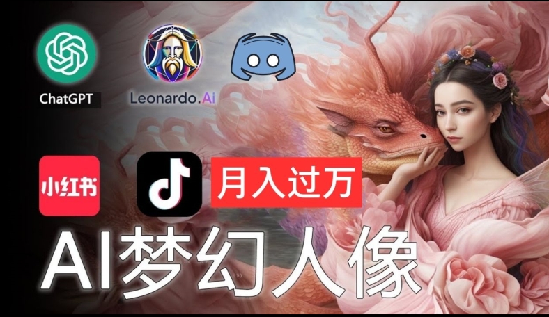 AI摄影梦幻人像：零基础也能月入过万的秘密【揭秘】-成可创学网
