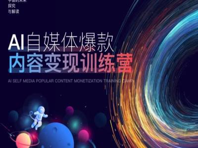 AI自媒体爆款内容变现训练营，20%底层逻辑，60%实操方法，20%案例拆解(即学即用)-成可创学网
