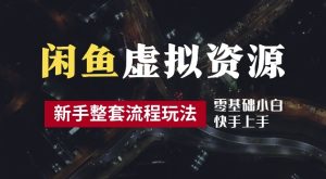 2024最新闲鱼虚拟资源玩法,养号到出单整套流程,多管道收益,每天2小时月收入过万【揭秘】-成可创学网