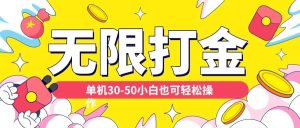 各种平台无限打金玩法,单机30-50纯自撸玩法,适合小白【揭秘】-成可创学网