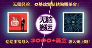 无需经验，0基础复制粘贴赚美刀，动动手指，月入3000+刀，无上限【揭秘】-成可创学网