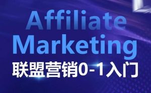 Affiliate Marketing联盟营销0-1入门,联盟营销基本逻辑 联盟平台逻辑及联盟客逻辑全面详解-成可创学网
