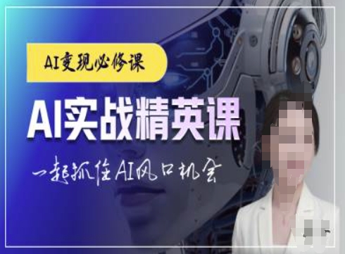AI实战精英课，chatgptAI实战教程，一起抓住AI风口的机会-成可创学网