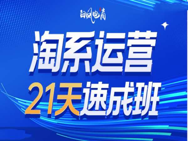 淘系运营21天速成班35期，年前最后一波和2025方向-成可创学网