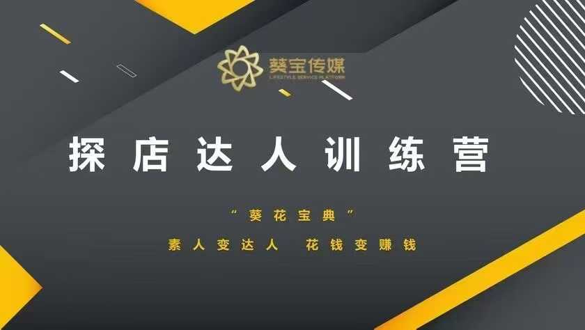 探店达人训练营，素人变达人，花钱变赚钱-成可创学网