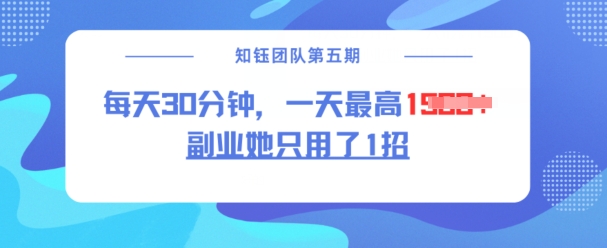 副业她只用了1招，每天30分钟，无脑二创，一天最高1.5k-成可创学网