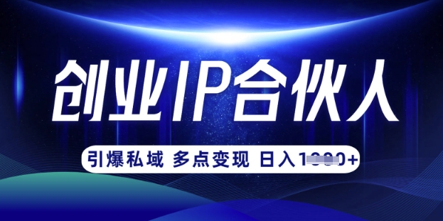 云帆·创业ip合伙人打造3.0，从0到1教你做网创，实现月入过W-成可创学网