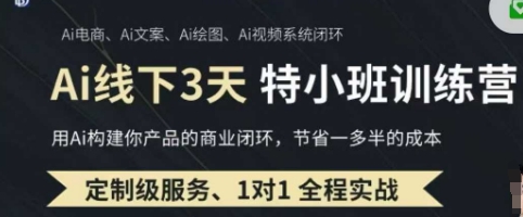 AI实操培训第20-21期线下，0基础保姆级教程，3月最新整理，企业获客、降本增效、打造超级个体-成可创学网