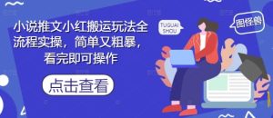 小说推文小红搬运玩法全流程实操，简单又粗暴，看完即可操作-成可创学网