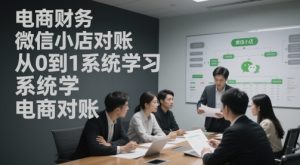 电商财务微信小店对账，从0到1系统学习电商对账-成可创学网