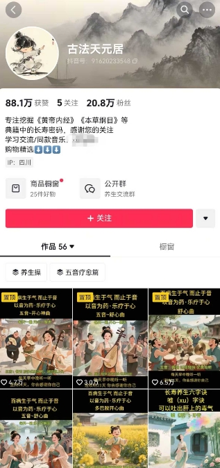 古法五音养生教程，五音疗愈的视频的制作方法，2-4小时就能学会，作者10天涨粉10W-成可创学网